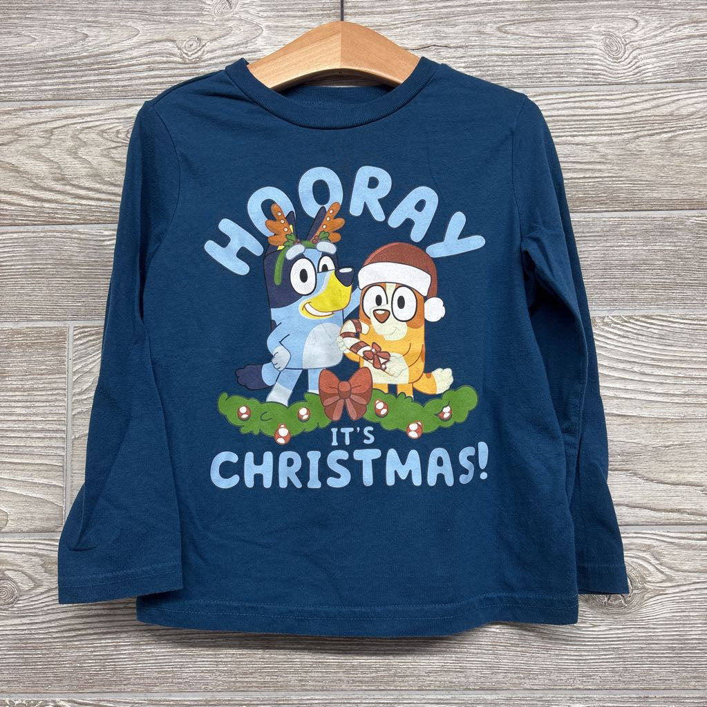 LS Shirt Hooray It's Christmas Bluey Bingo 4