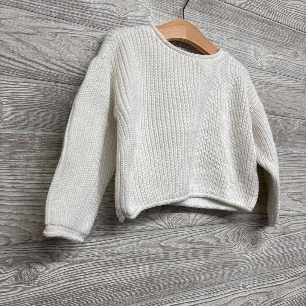 Chunky Knit Sweater Raw Trim 6