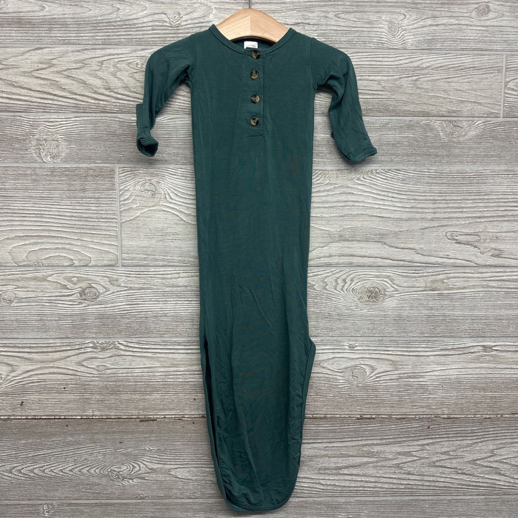 LS Bamboo Henley PJ Gown NB