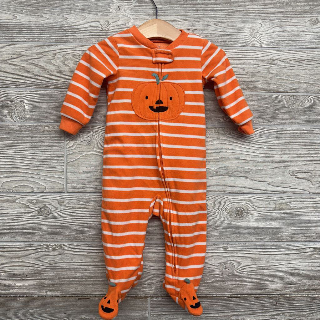 Blanket Sleeper Stripes Pumpkin 9M