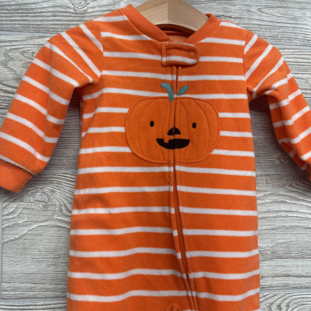 Blanket Sleeper Stripes Pumpkin 9M