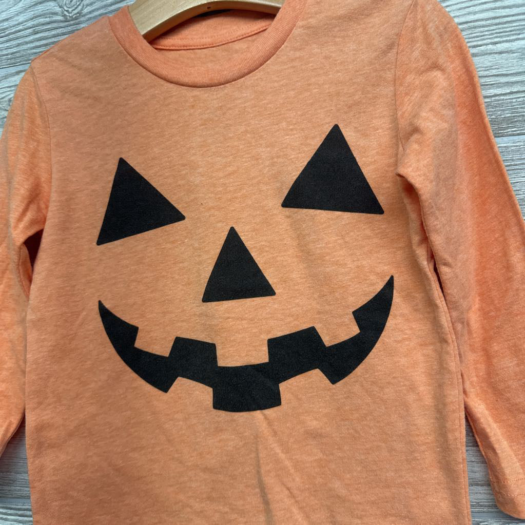 LS Shirt Pumpkin Face 3T
