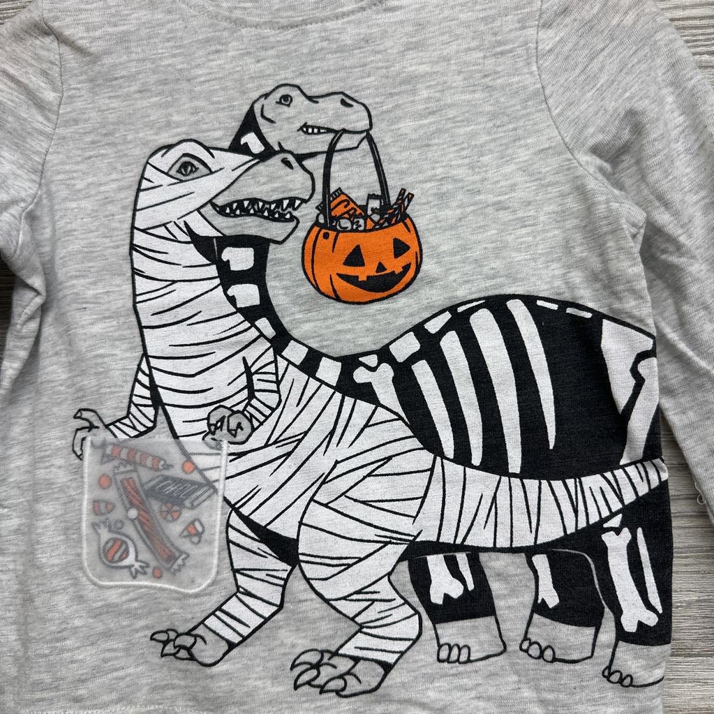 LS Shirt Dinosaur Trick Or Treat 18-24M