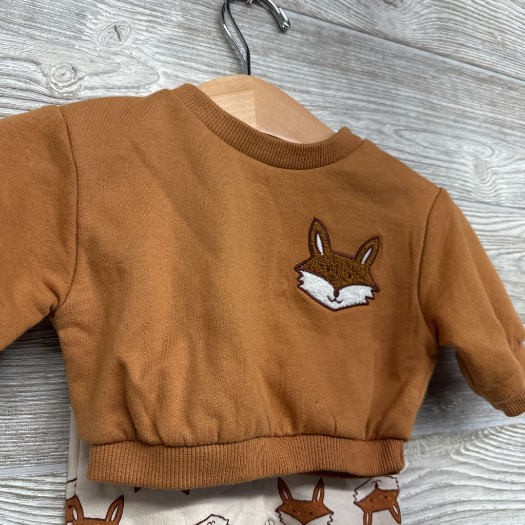 Crewneck Fox & French Terry Jogger Sweatpants Fox NB