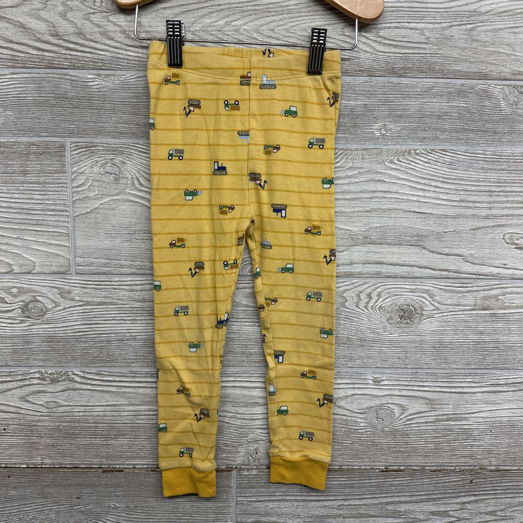 2 Pc LS PJs Stripes Construction Vehicles 4T