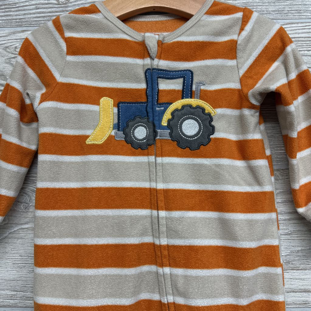 Blanket Sleeper Stripes Tractor 18M