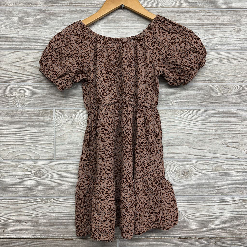 Puff Sleeve Dress Animal Print 8