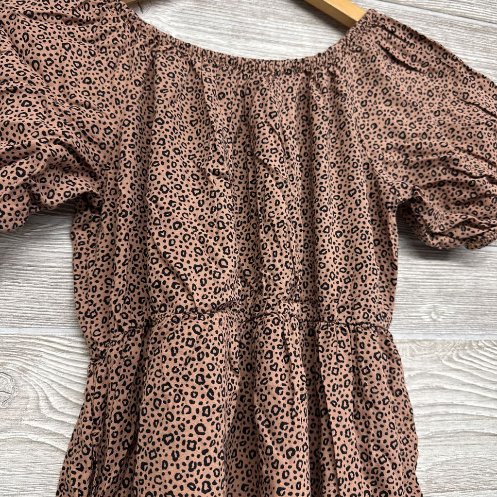 Puff Sleeve Dress Animal Print 8