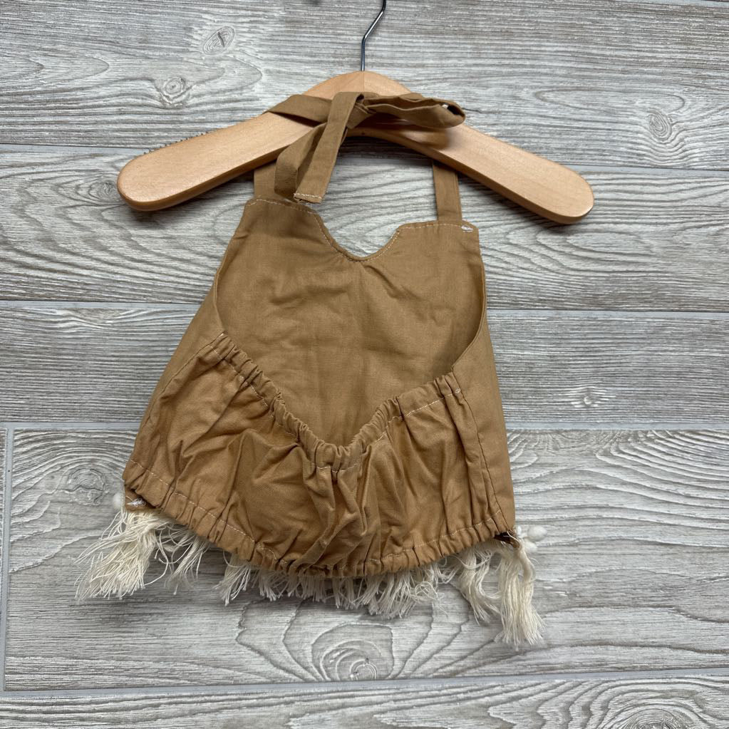 Halter Shirt Fringe & Poms