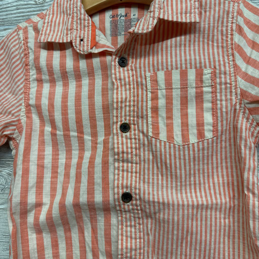 Button Up Shirt Stripes 4t