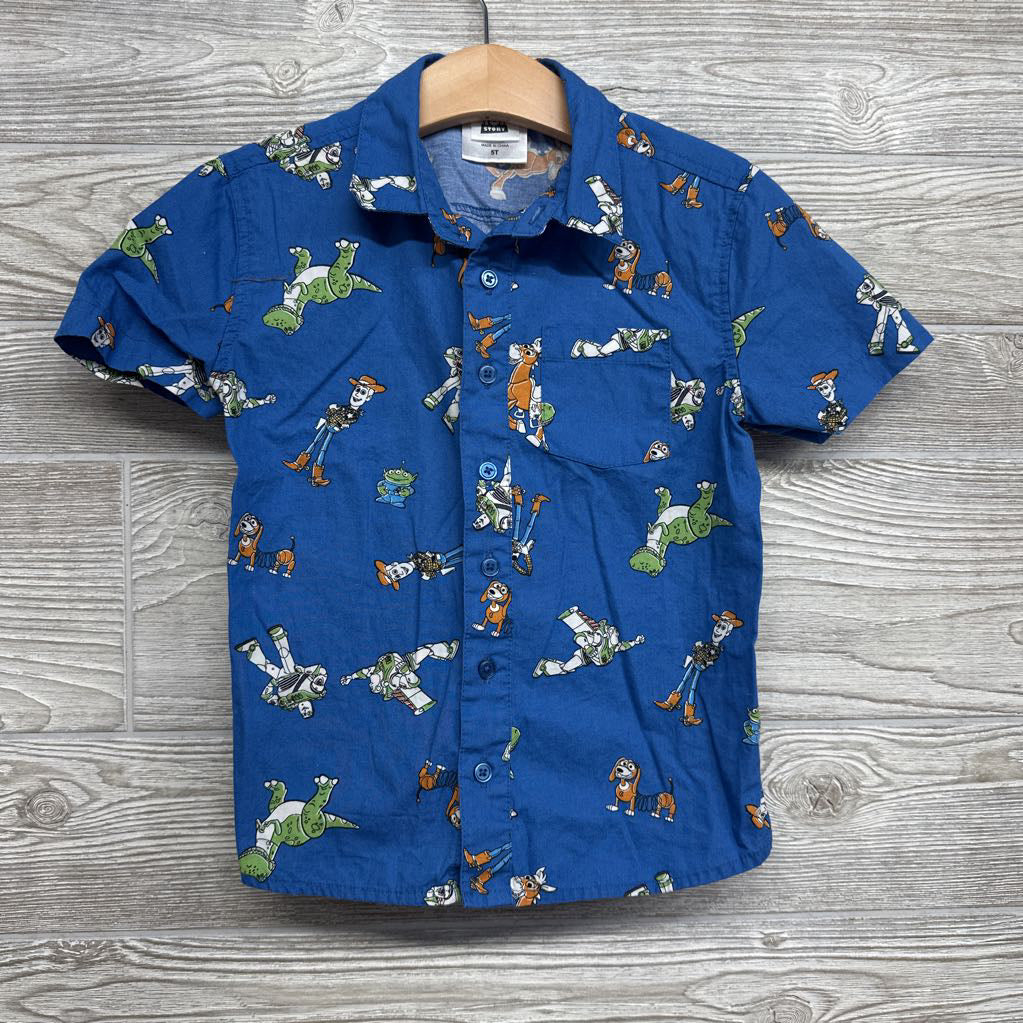 SS Button Up Shirt Chacters 5t