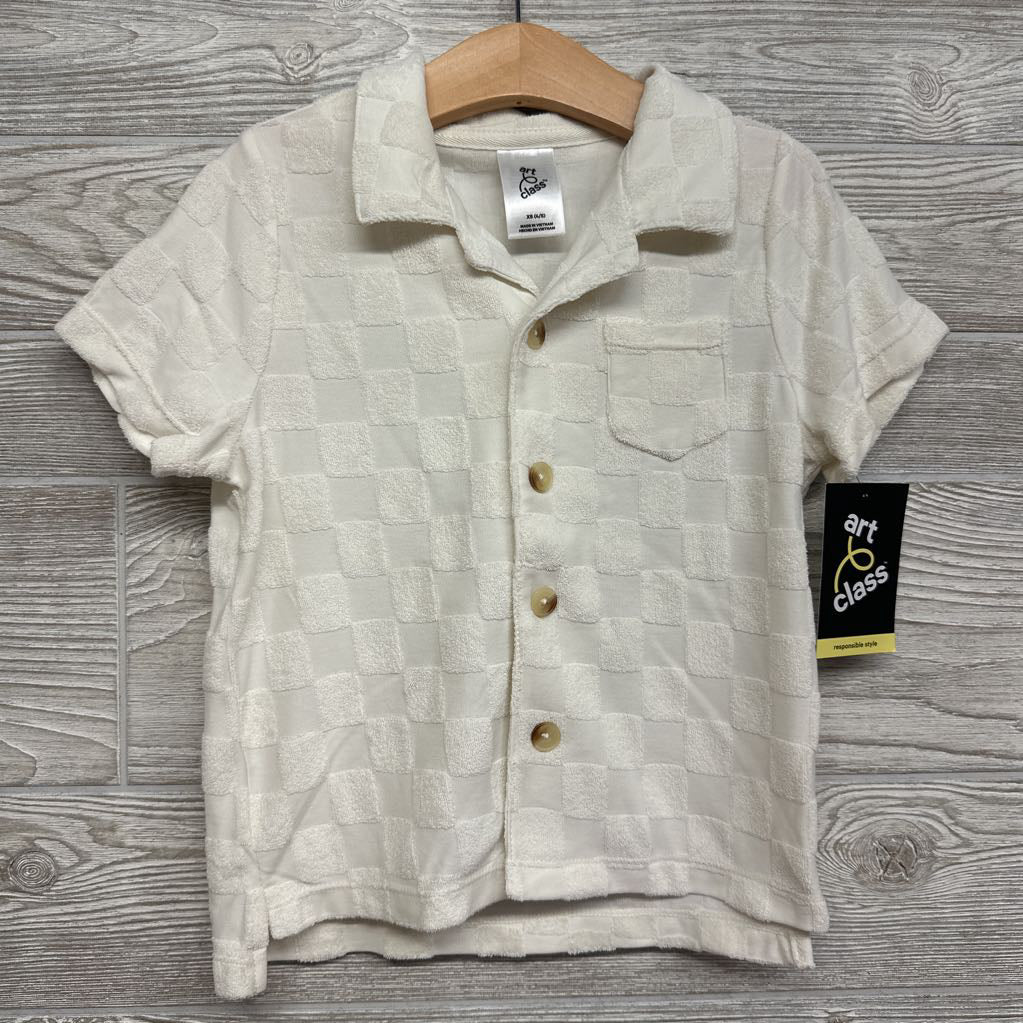 NEW Terry Checkered SS Shirt 4-5