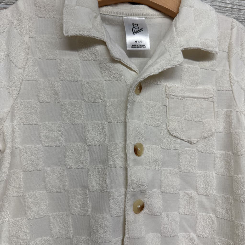 NEW Terry Checkered SS Shirt 4-5