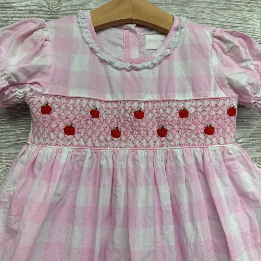 Gingham Smocked Apple Dress 5