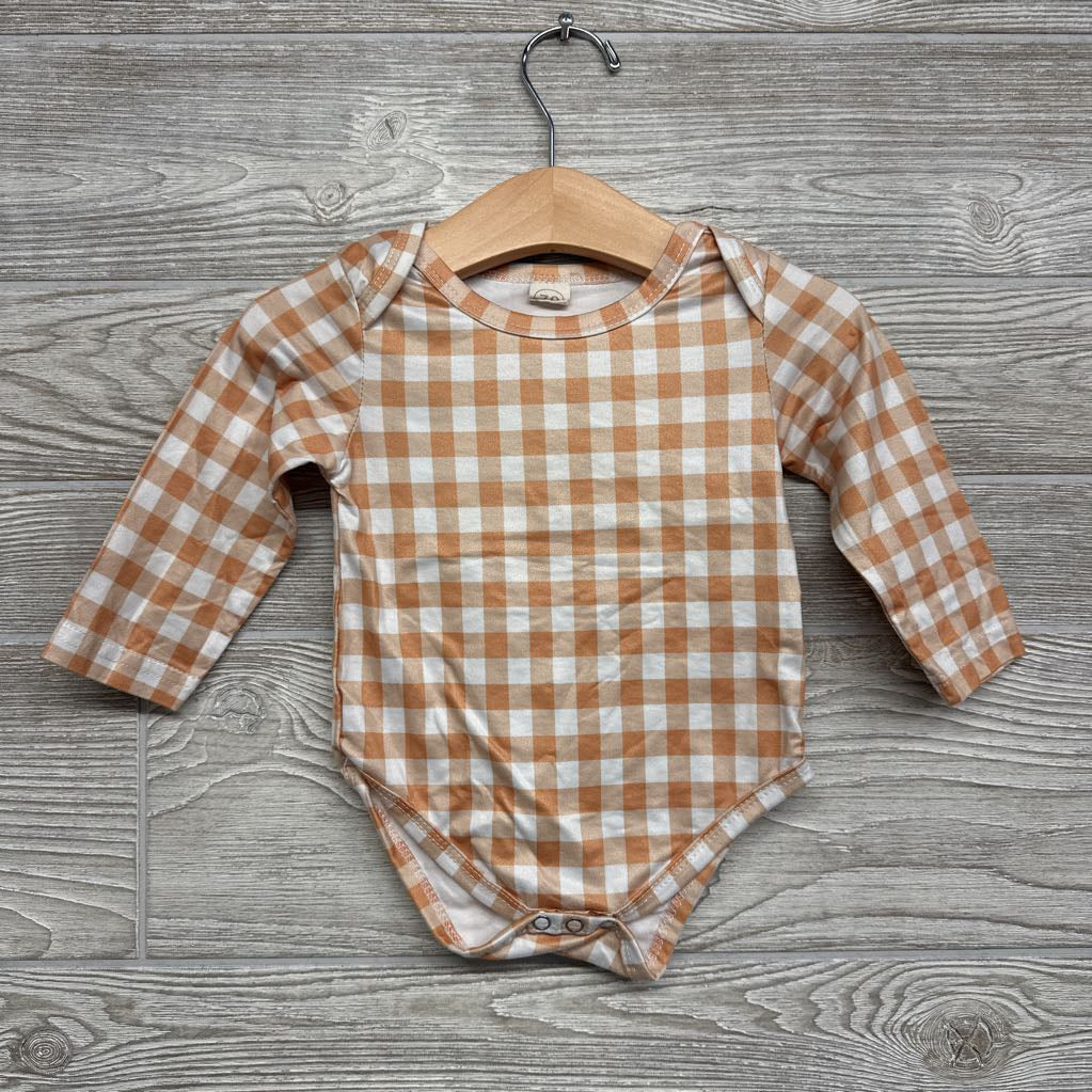 Gingham LS Bodysuit 3M