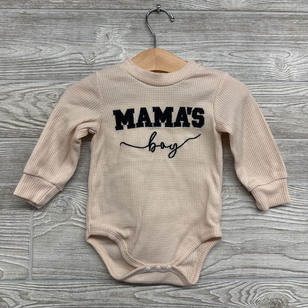 Waffle Knit Bodysuit Mama's Boy 3-6M