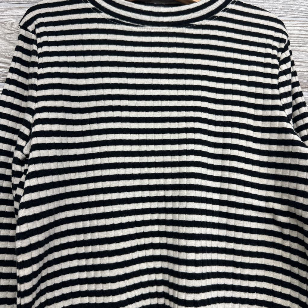 Mock Neck LS Shirt Stripes 10-12