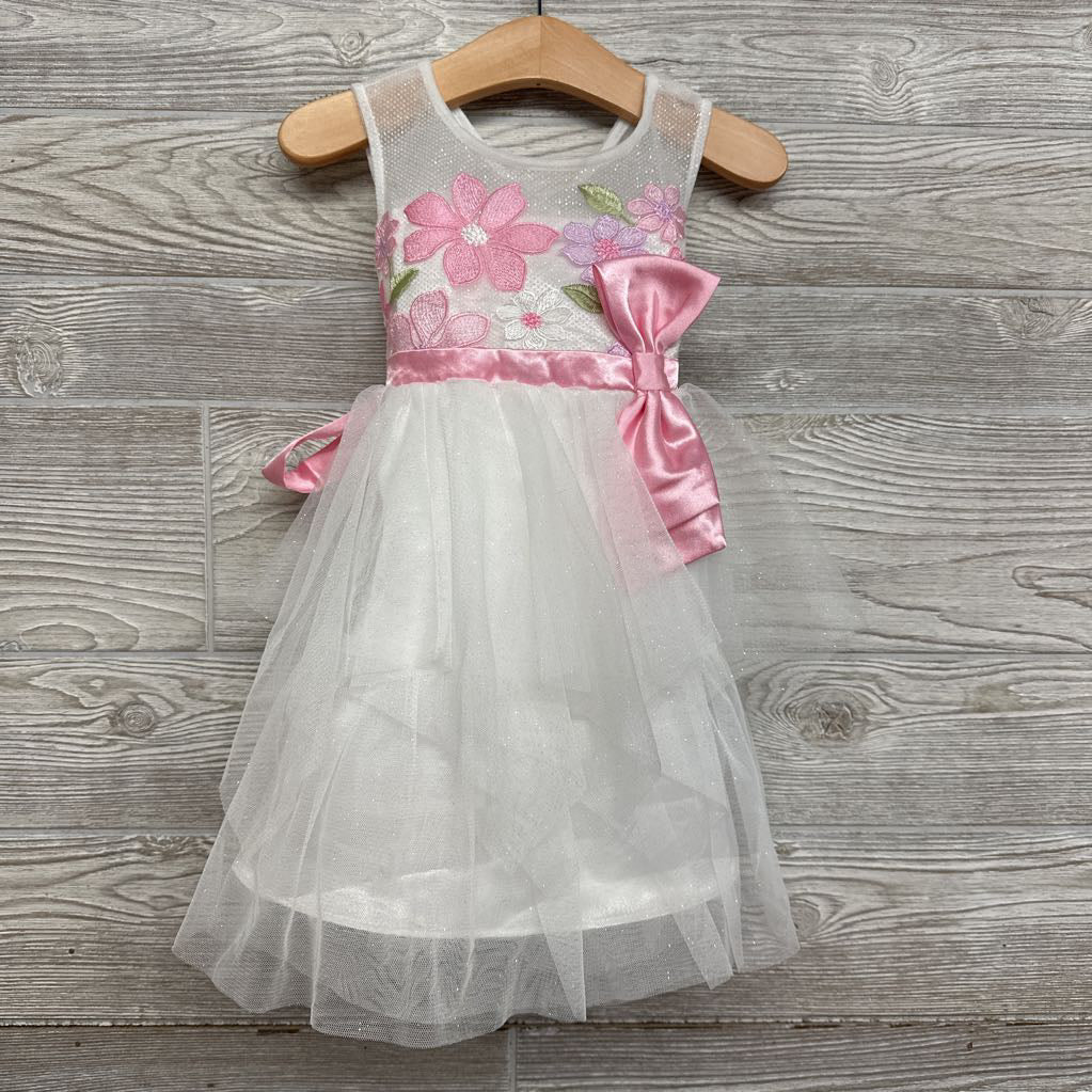 NEW Tulle Dress Embroidered Flowers 2t