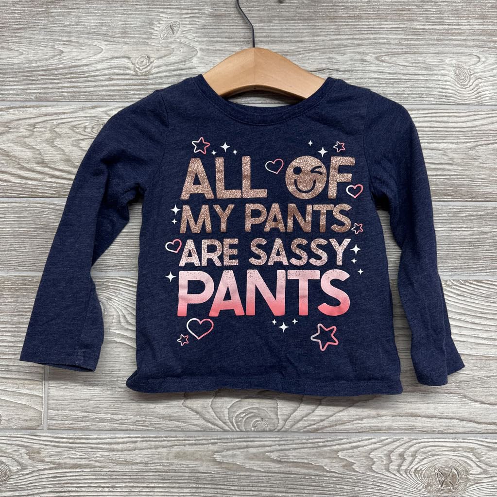 LS Shirt All Of My Pants Are Sassy Pants 2t