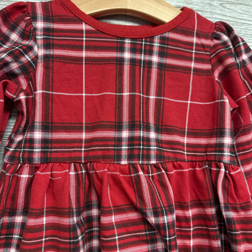 Plaid LS Dress 18M