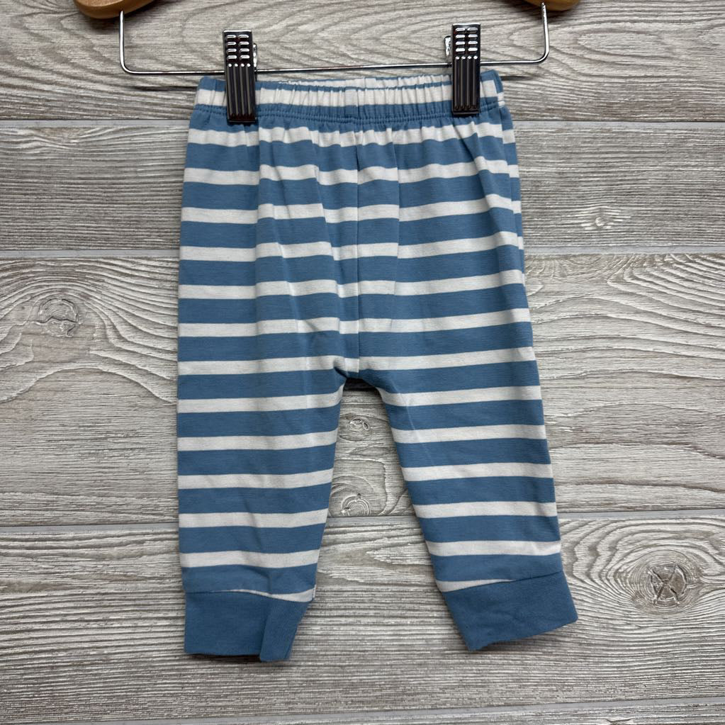 Henley Shirt & Pants Stripes 0-3M