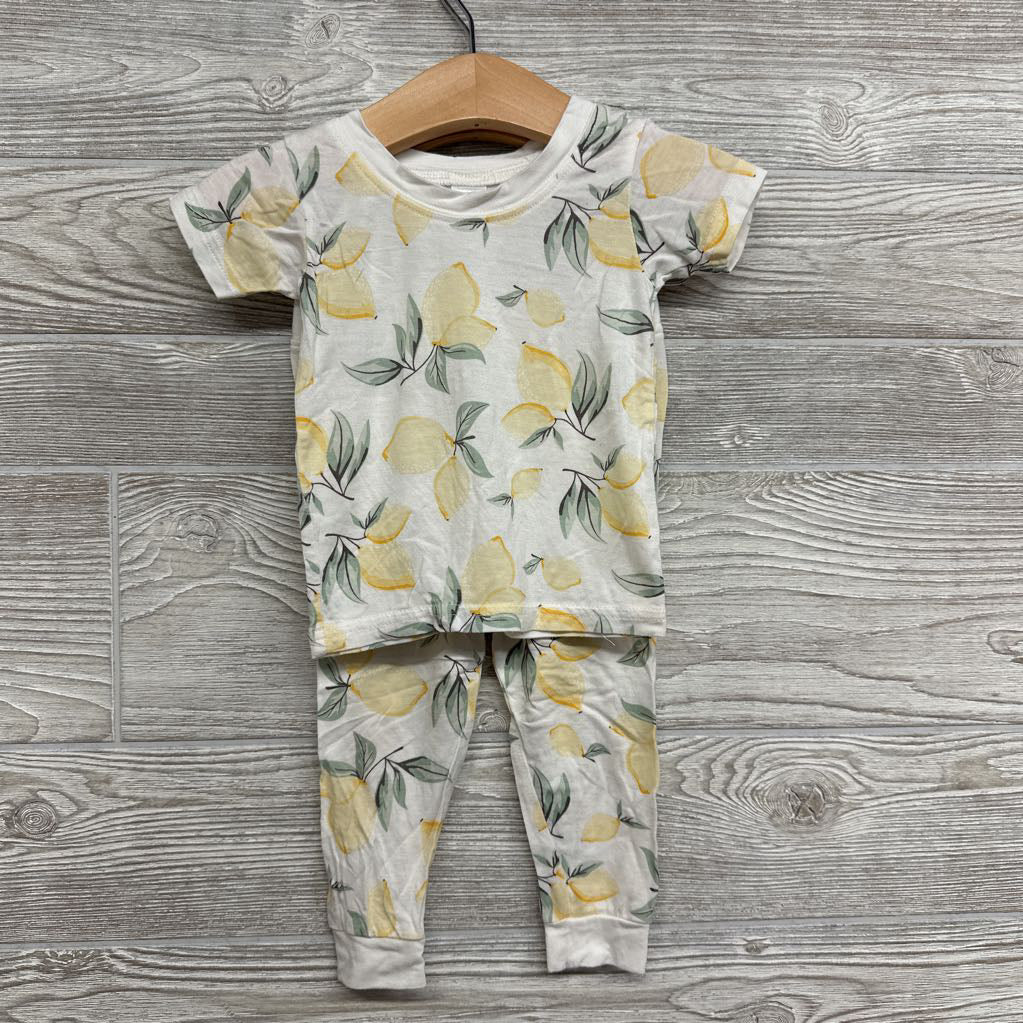 2 Pc Bamboo Pj Lemons 12M