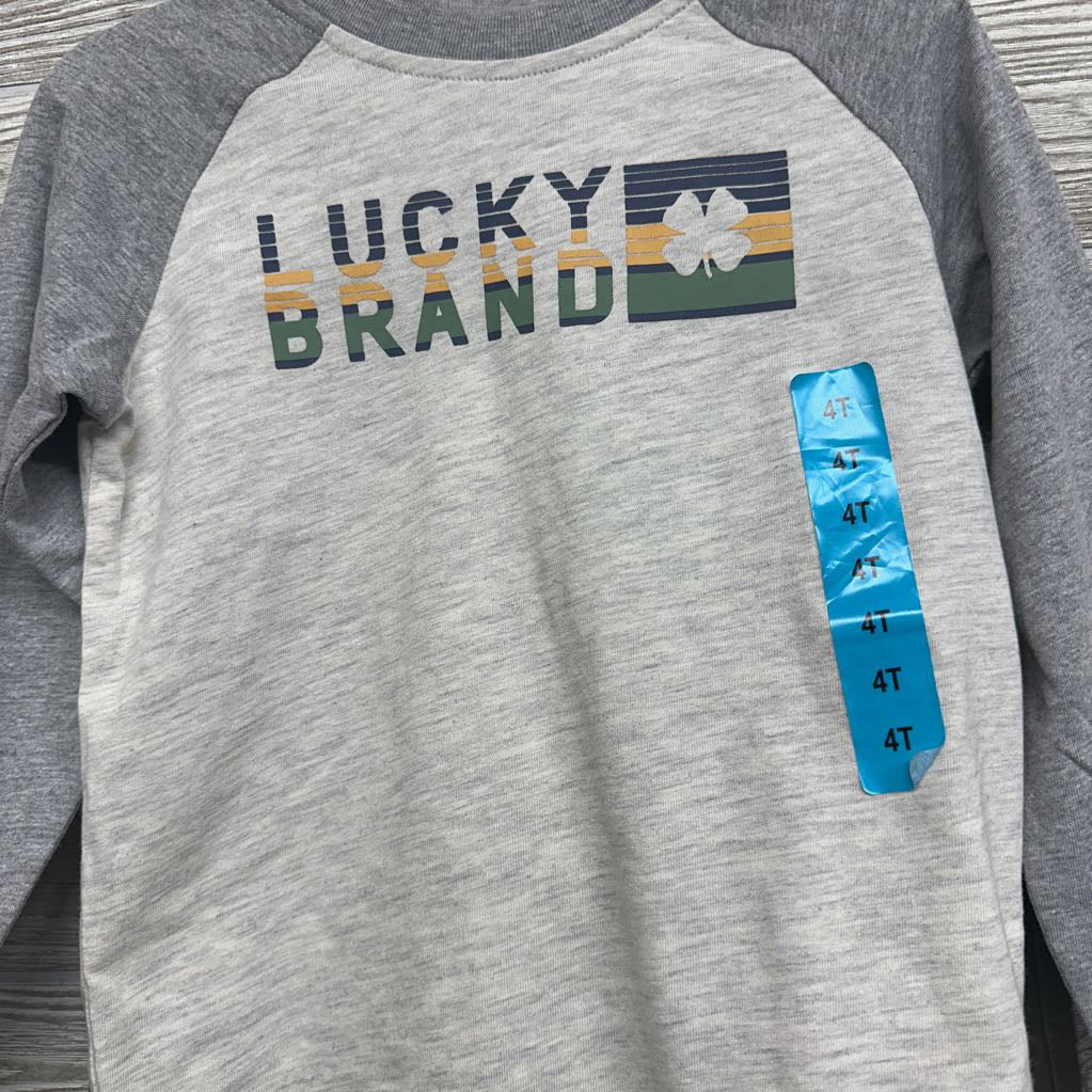 NEW LS Shirt Logo & Pull On Joggers 4T