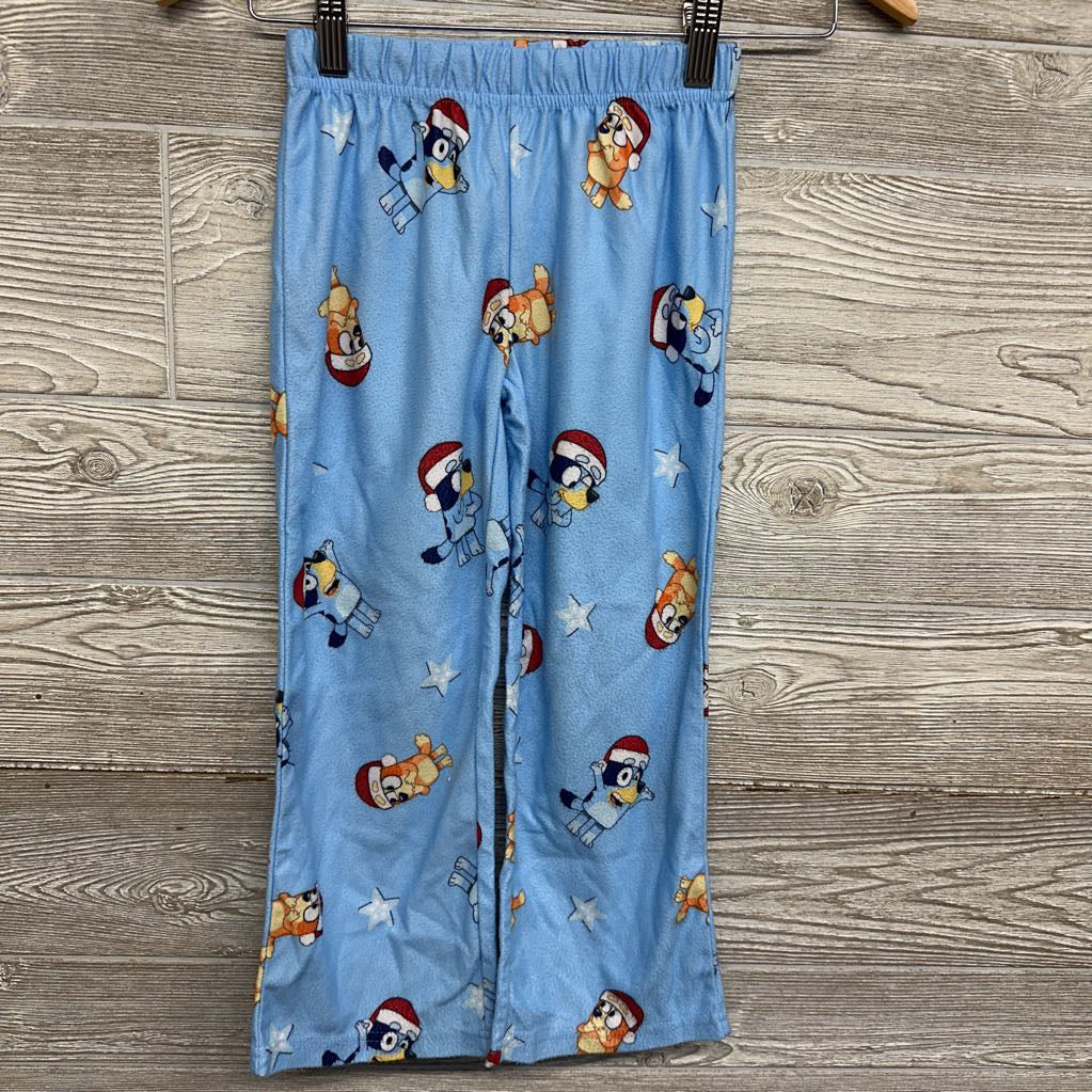 2 Pc LS Button Up PJs Santa Hats 4-5