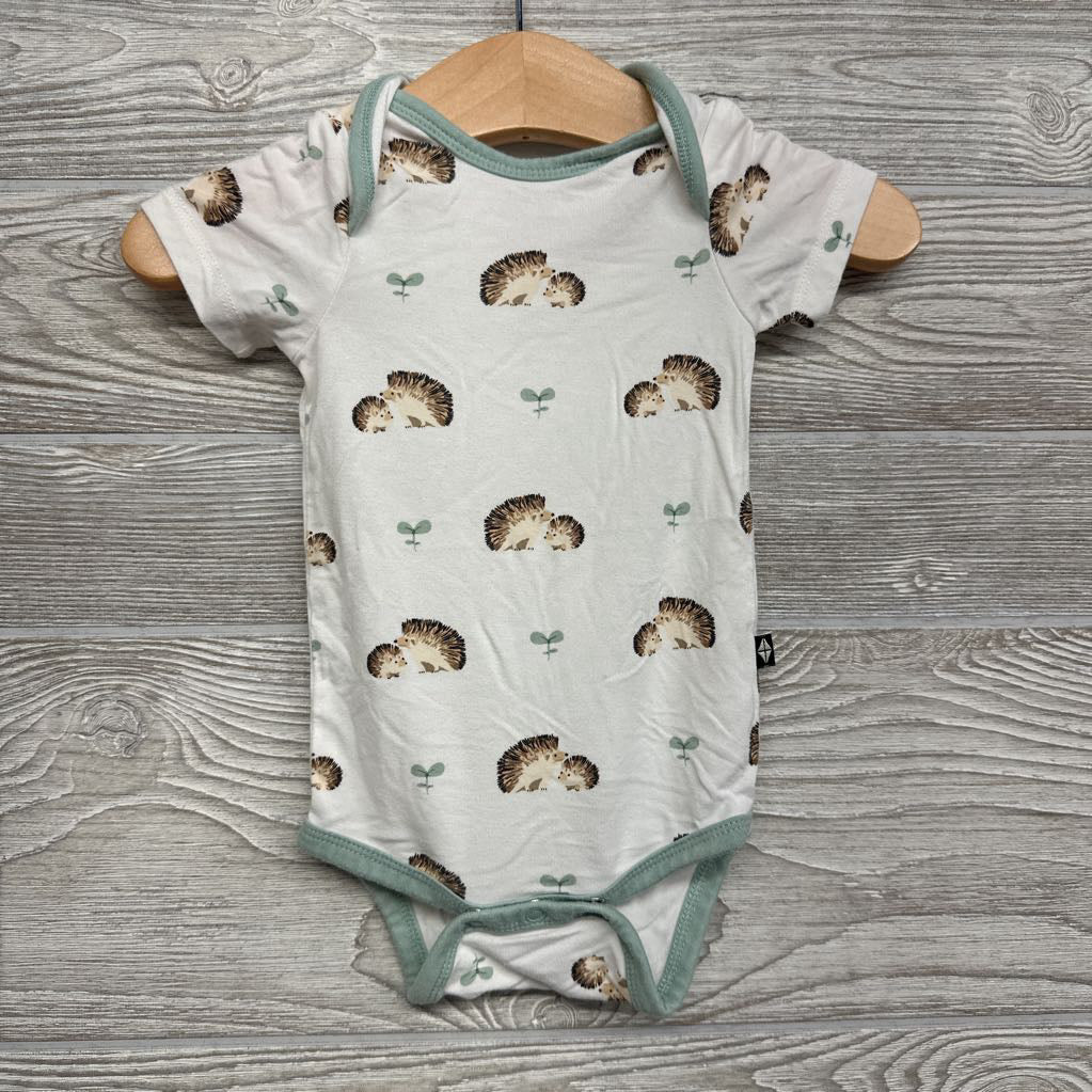 Bamboo Bodysuit Hedgehogs Leaves 0-3M