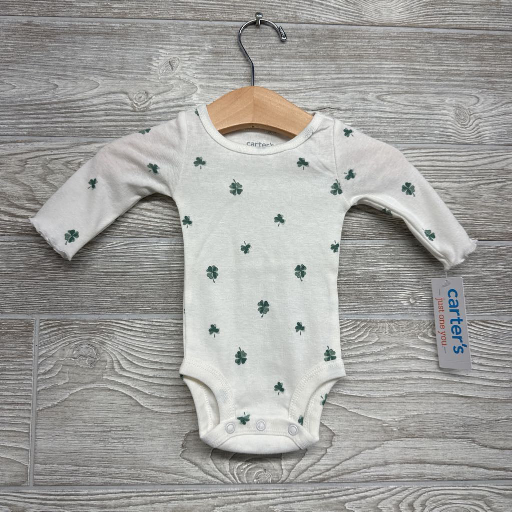 NEW LS Bodysuit & Cord Skirtall Shamrocks NB