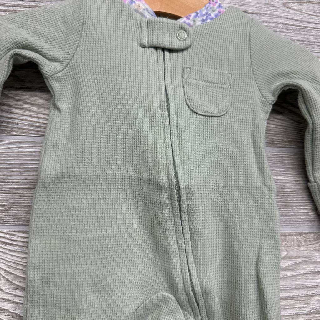 Waffle Knit Sleeper Chest Pocket NB