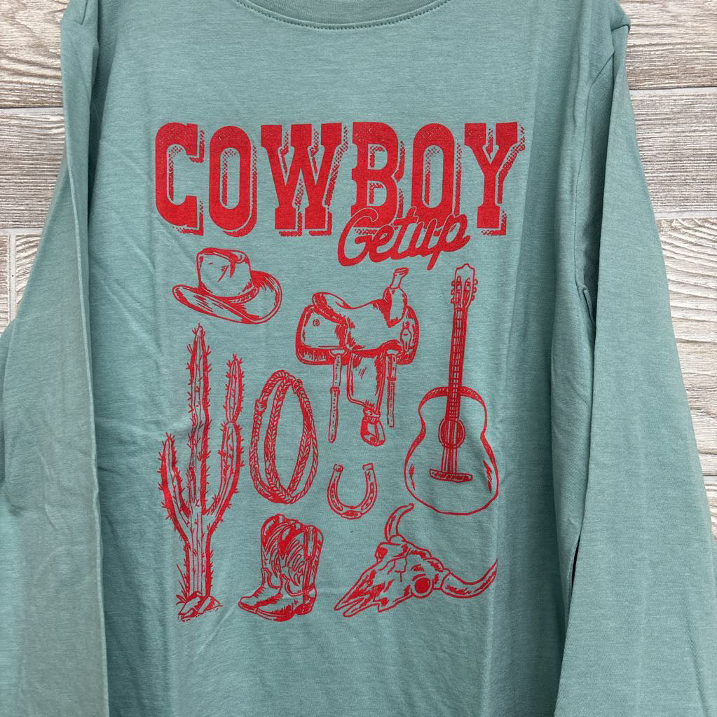 NEW LS Shirt Get Up Cowboy 10-12