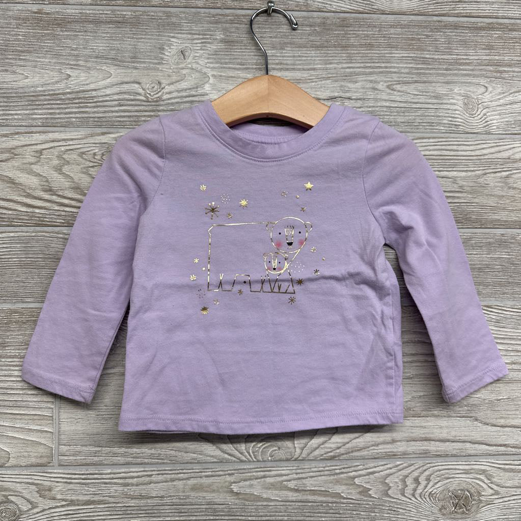 LS Shirt Polar Bears Stars 18M