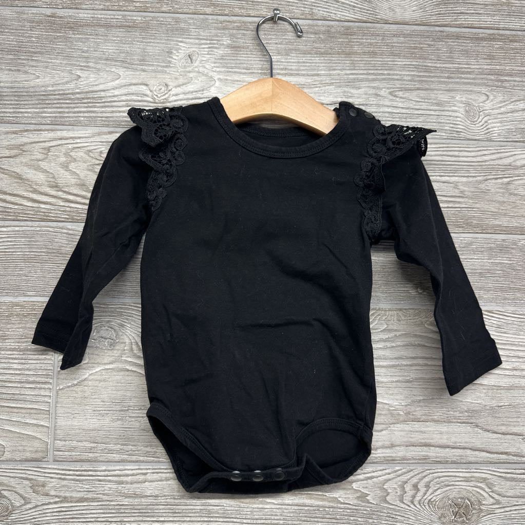 LS Lace Ruffle Bodysuit 24M