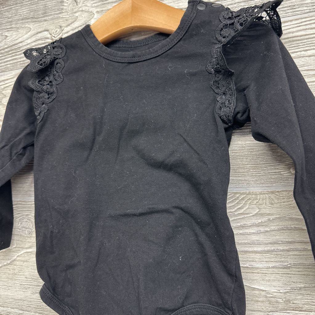 LS Lace Ruffle Bodysuit 24M