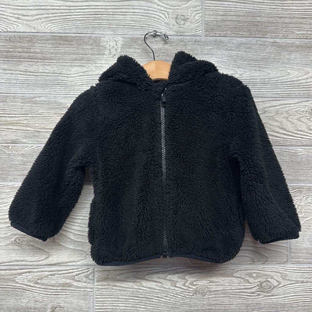 Plush Full Zip Jacket Cat Hood 18-24M