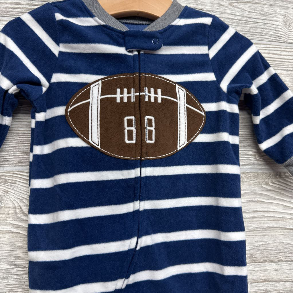 Blanket Sleeper Stripes Football 6M