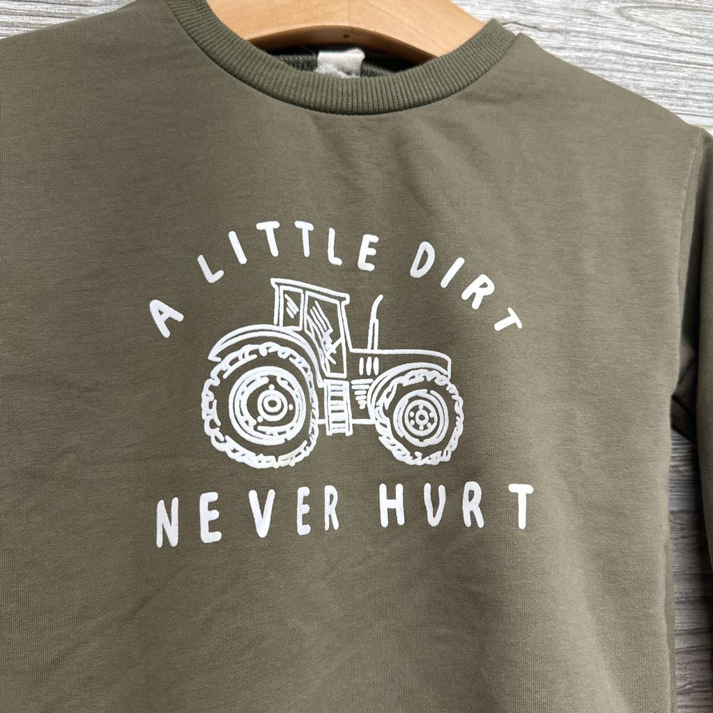 Crewneck A Little Dirt Never Hurt 2-3T