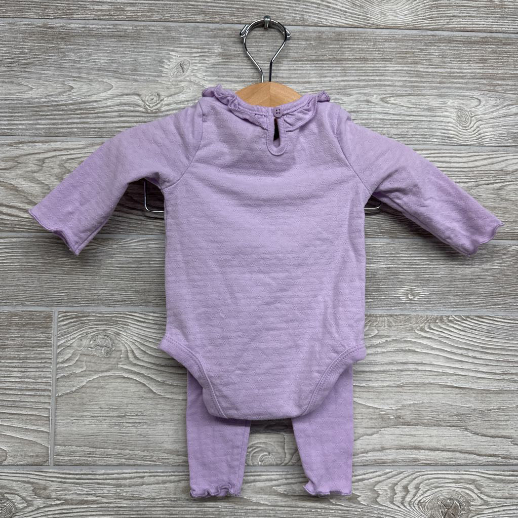 LS Pointelle Bodysuit & Leggings 0-3M