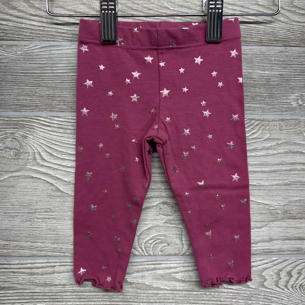 LS Bodysuit Fairies & Leggings Foil Stars 3-6M