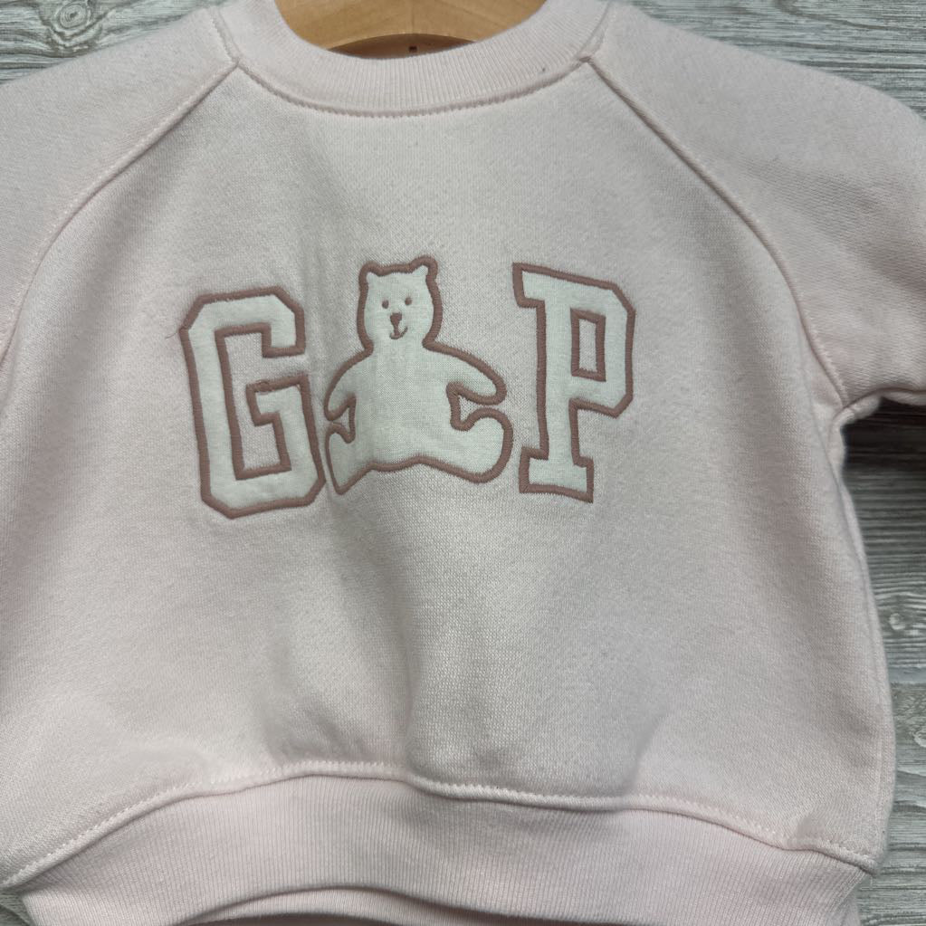 Crewneck Embroidered Logo & Jogger Sweatpants 0-3M
