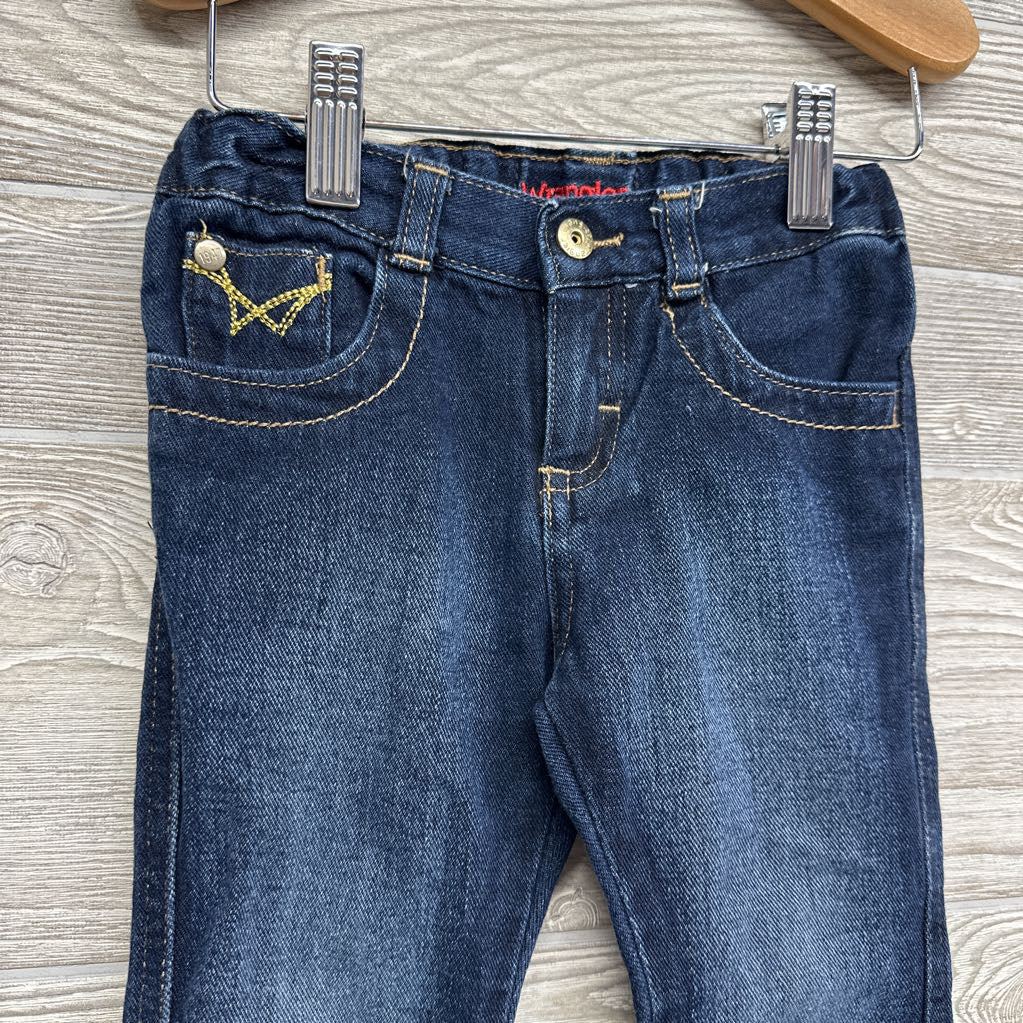 Flare Jeans Shimmer Embroidered Pockets 2T