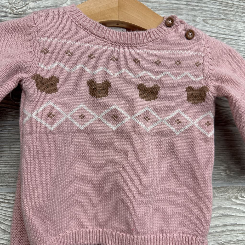 Knit Sweater Nordic Teddy Bears & Pants 3M