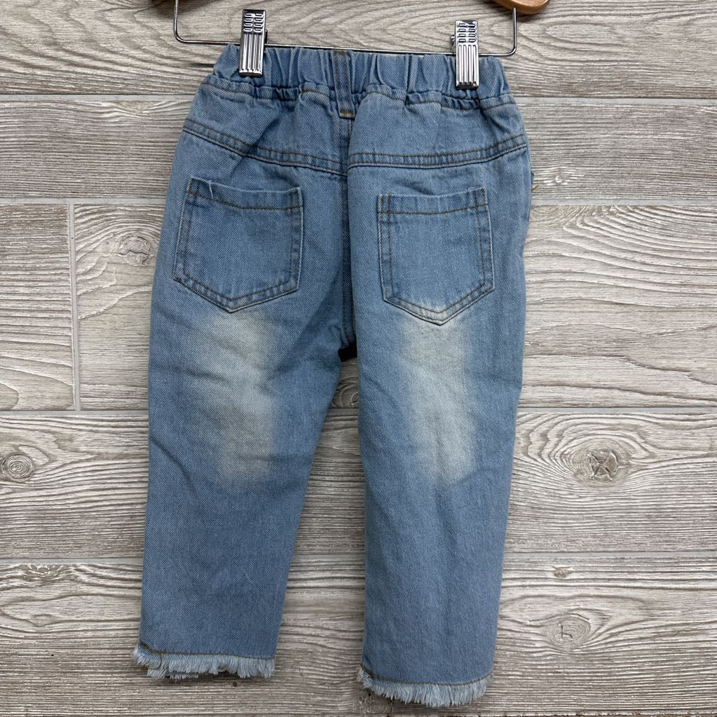 Pull On Distressed Jeans 2-3T