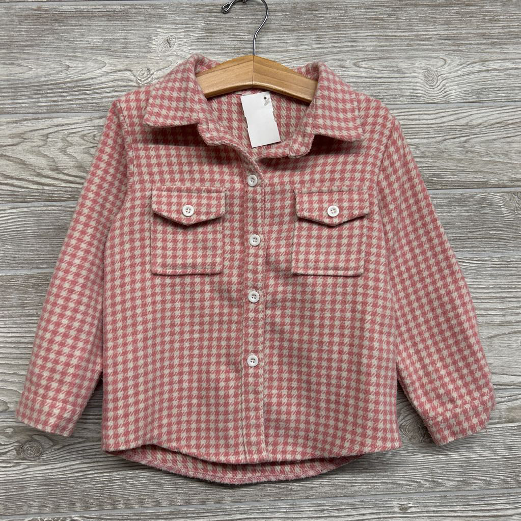 HW LS Button Up Shirt Houndstooth 3T