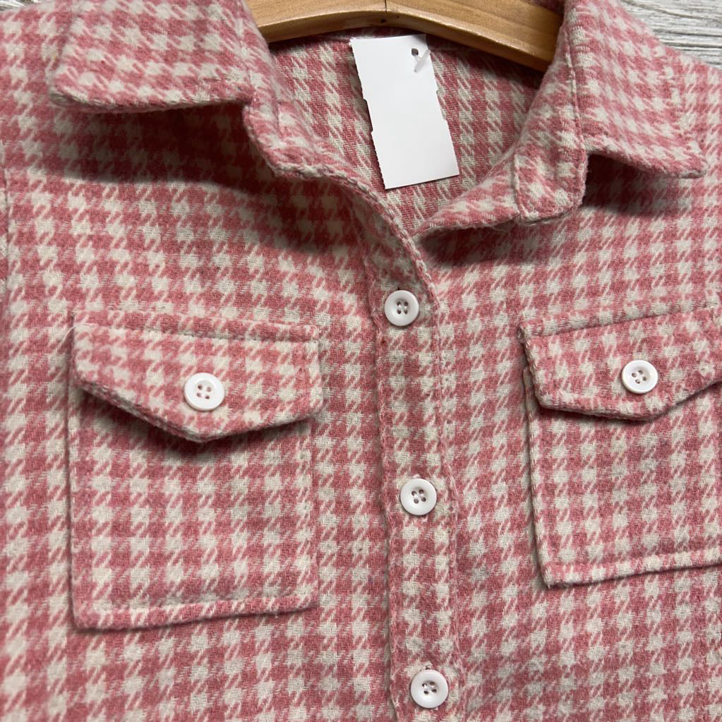 HW LS Button Up Shirt Houndstooth 3T