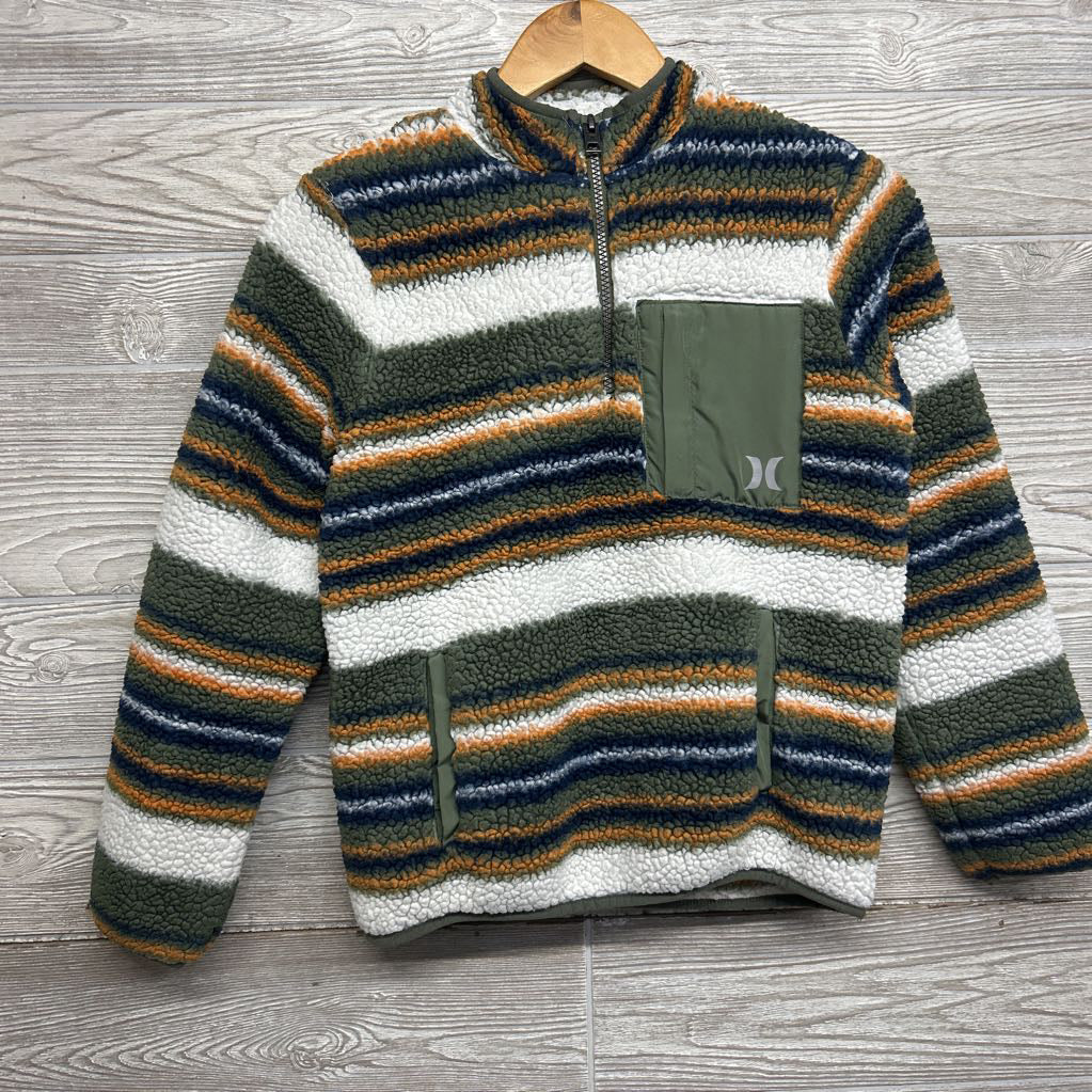 Sherpa 1/4 Zip Pullover Stripes 10-12 *
