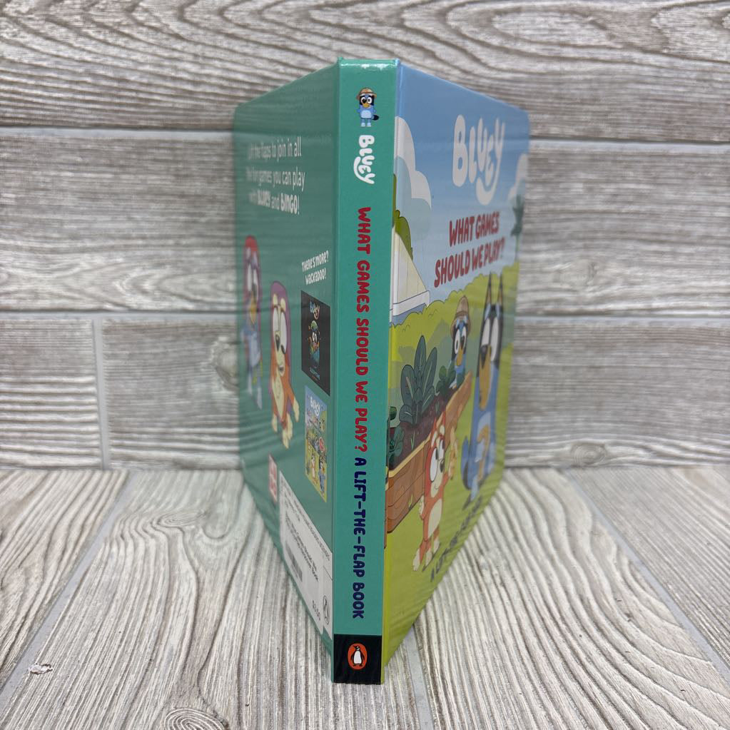 Bluey What Games Should We Play Lift-a-Flap Hardcover Book