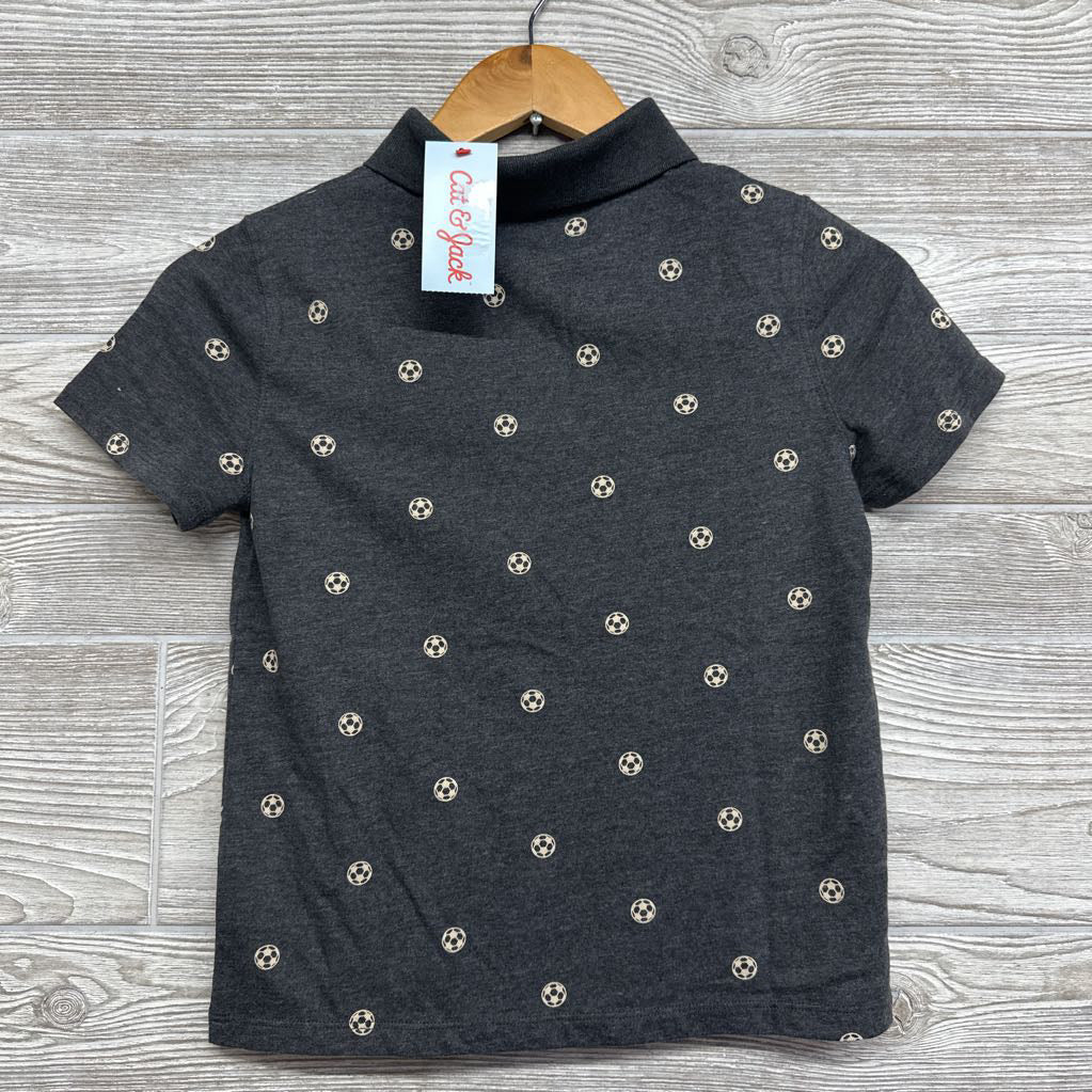 NEW Polo Shirt Soccer Balls 6-7