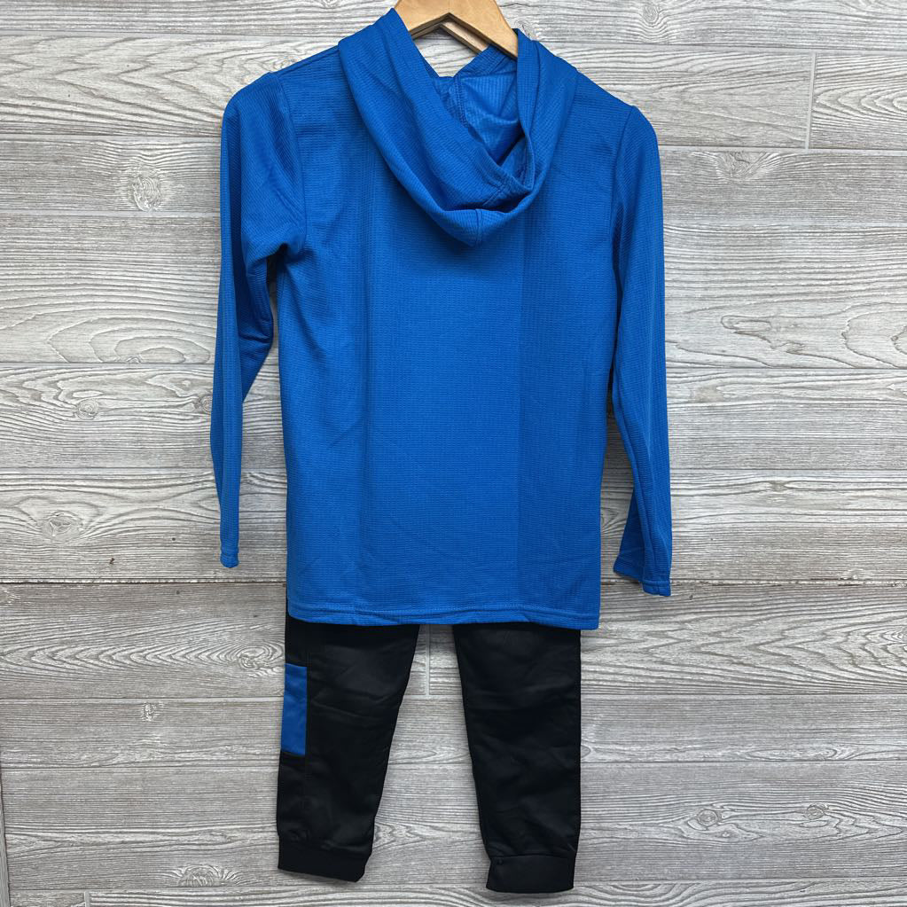 Waffle Knit Hooded Shirt Baseball & Jogger Pants 12